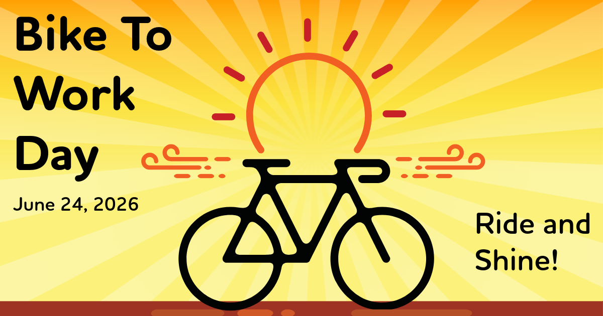 Bike to Work Day Header with date of June 24, 2026
