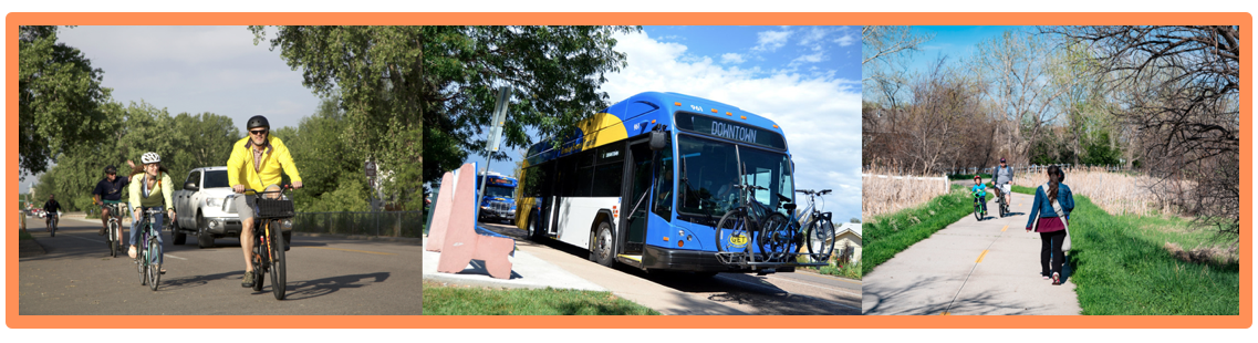 Greeley Evans Transit Bus with bikes